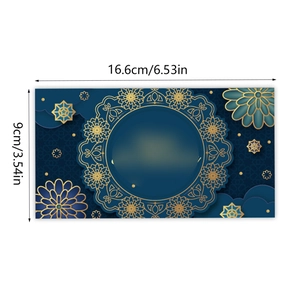Premium groen en gouden mandala enveloppen voor Maleisië Hari Raya festiviteiten