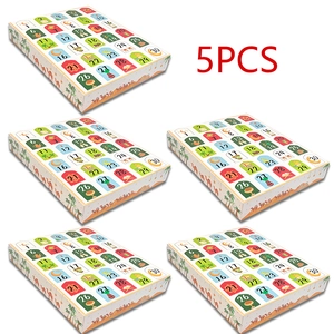 Set de 5 cajas de calendario de cuenta atrás de Ramadán con 30 celdas y mezquitas