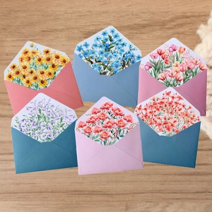 Romantische Aquarel Bloem Briefpapier Set Bloemvoering Enveloppen En Briefpapier Voor Bruiloft Feest Uitnodigingsbrief Schrijfpapier Romantische Bloem Briefpapier Cadeau