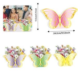 3D colorful butterfly table centerpiece for birthday party and festive event decoration