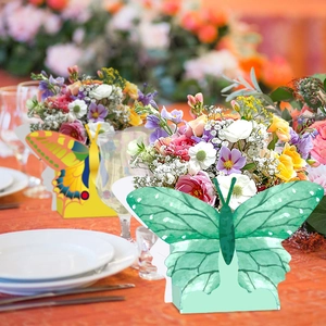 3D butterfly paper card table decoration for parties and wedding floral arrangements