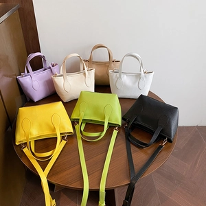 Women Mini Bucket Bag Pebbled PU Leather Minimalist Shoulder Crossbody Bag With Top Handle Fashion Daily Tote Handbag