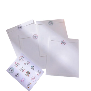 24 Creative animal paper gift bags with floral 'Thank You' sealing stickers for birthdays