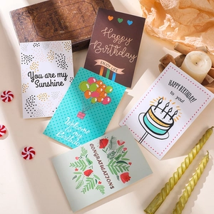 Lot de 40 cartes de vœux avec enveloppes pour toutes occasions et illustrations variées