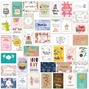 Lot de 40 cartes de vœux variées avec enveloppes pour anniversaires et remerciements
