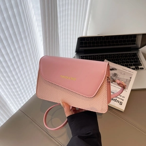Women Fashion PU Leather Crossbody Bag Patchwork Woven Texture Small Square Shoulder Bag For Casual Daily Office Commuting