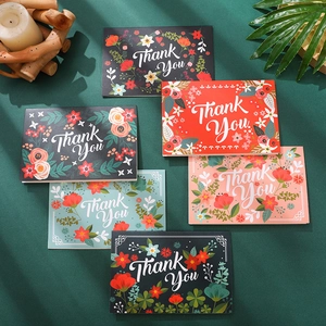 Floral thank you cards set with gold foil lettering and matching envelopes for all occasions