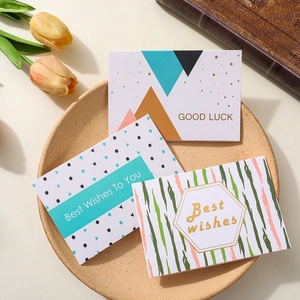 Minimalist greeting cards with envelopes featuring gold stamping for various holidays