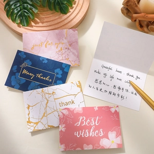 Elegant 3D floral greeting cards with gold foil patterns and matching metal pen set