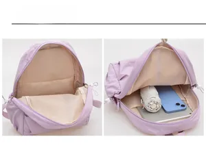 Detailed view of the large interior storage capacity and organized compartments of the backpack