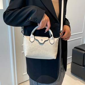 Bolso de Mano con Estampado de Leopardo para Mujer Cuero PU Suave Bolso Bandolera Diseño Plegable de Moda para Uso Diario