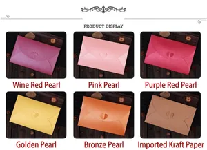 Detailed grid of pearlescent and kraft paper envelopes with creative heart-shaped closures