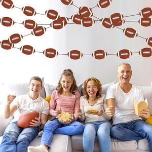 Striscione Decorativo per Feste a Tema Football Americano Ghirlanda Appesa a Forma di Rugby per Celebrazioni Sportive Compleanno