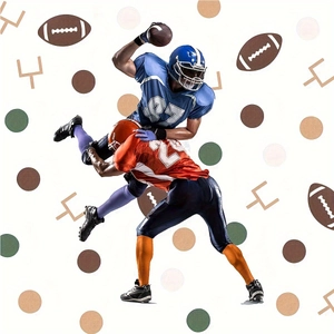 Confeti para Fiesta de Fútbol Americano Decoración de Super Bowl Papel con Forma de Fútbol Y Poste de Portería para Fiesta