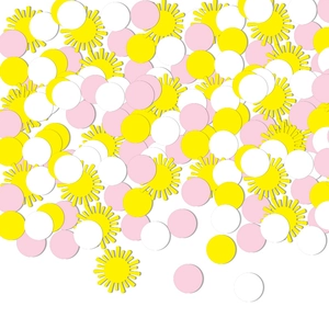 Sun And Round Paper Confetti Mixed Colors Table Scatter For Birthday Party Wedding Decor Kids Room Tossing Confetti