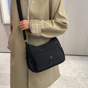 Borsa A Tracolla In Nylon Donna Tasche Multiple Cerniera Grande Capacità Casual Impermeabile Quotidiana Moda