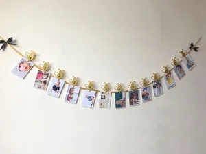 Striscione per foto a forma di ape glitterata per il primo compleanno del bambino
