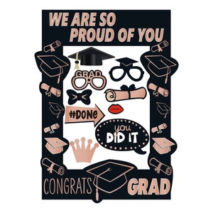 Accesorios Fotografía Graduación Marco Grande Birrete Diploma Felicitaciones Decoración Celebración Suministros