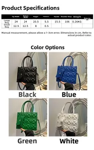 Detailed size specifications and material chart for the vintage PU leather handbag set