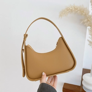 Sac à bandoulière minimaliste en similicuir kaki avec bandoulière réglable
