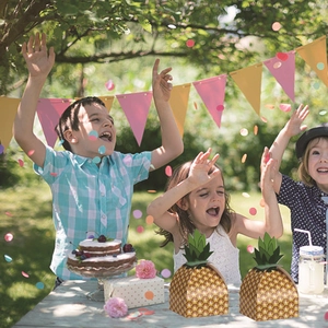 Creative pineapple party favor boxes for kids birthday celebrations and events