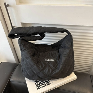 Sac à Épaule Femme Matelassé Losanges Grande Capacité Mode Sac Cabas Nuage Puffy Minimaliste Urbain Décontracté Hobo
