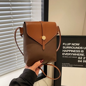 Damen Fashion PU Leder Litschikorn Kleine Quadratische Umhängetasche Vintage Kontrastfarbe Umhängetasche Handytasche Mit Metallschnalle