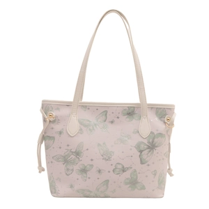 Sac fourre-tout rose à motif papillon avec grande capacité pour femmes au quotidien