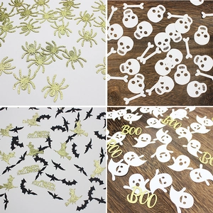 Halloween Confetti Table Scatter Glitter Spiders Bats Witches Ghosts Skeleton Pumpkin Shapes For Party Decoration Supplies