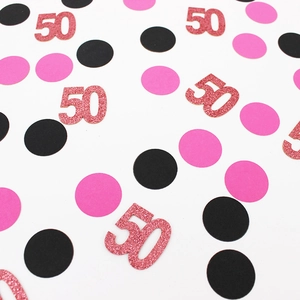 Glitter Number Dots Confetti Glitter Paper Table Scatter Birthday Party Wedding Anniversary Celebration Table Decorations
