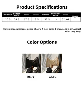 Paramètres de taille détaillés et texture matelassée en V du sac à bandoulière croissant