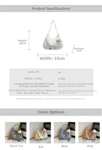 Detailed view of rainbow heart embroidery and plush cloud charm on a PU tote bag
