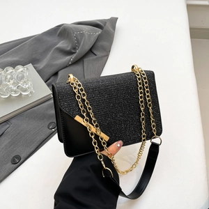 Damen Glitzer Pailletten Umhängetasche Glänzend Klein PU Leder Kette Schultertasche Für Abendparty Hochzeit Mode Handtasche