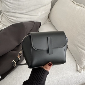 Vintage PU Leather Crossbody Bag For Women Simple Design Small Shoulder Bag Retro Flap Square Purse Handbag Daily Match
