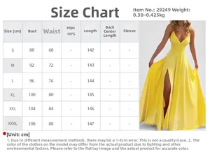 Size chart table for sexy strapless bodycon dress with precise CM measurements for S to 3XL