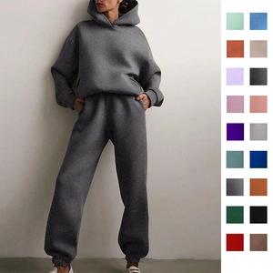 Detailed grid showing 18 vibrant colors of this hooded sweatshirt and jogger pants set