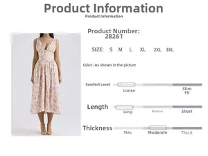 Detailed chart of long pink floral maxi dress with backless design and size range S-3XL