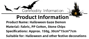 Dimensions détaillées et spécifications du matériau de la poupée fantôme Halloween