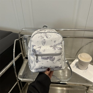 Damen Mini Rucksack PU Leder Schmetterling Druck Klein Mode Reisetasche Lässig Daypack Für Damen Und Mädchen Geschenk