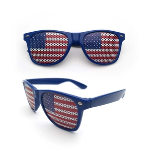 Classic US Flag pinhole sunglasses for Independence Day parties and sporting events