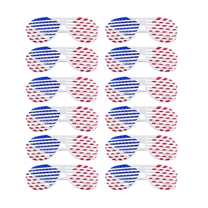 Pack of 12 US Flag shutter glasses for Independence Day party and festive celebrations