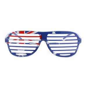 Australia flag shutter shades party glasses for festivals and sport events