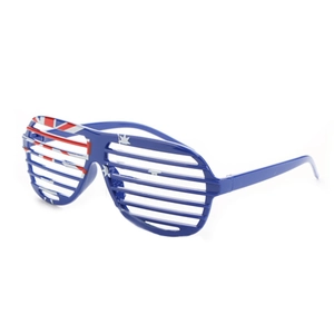 Australian flag shutter shades for parties and events shown in a high-quality side view