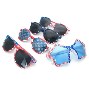 USA Independence Day American Flag Sunglasses Patriotic Stars And Stripes Sunglasses Party Favors Aviator Square Shades