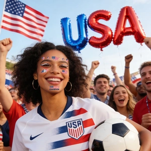 Tatouages temporaires USA imperméables avec étoiles et rayures pour supporters sportifs