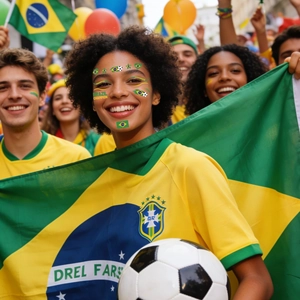 Autocollants de tatouage temporaire Brésil pour le visage lors de matchs de foot