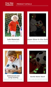 Leuchtende wasserfeste 2026 Fußball-Weltcup Tattoo-Sticker mit Fußball-Motiven für Kinder