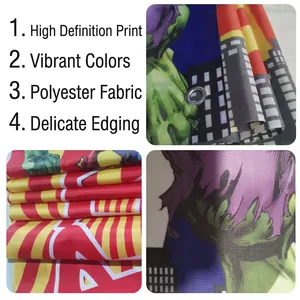 Polyester Hulk flag with high-definition printing and reinforced edge stitching