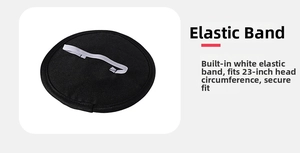 Detail of internal white elastic band for 23-inch porch goose hat and accessories