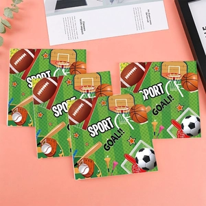 Servietten-Set mit Sportmotiven wie Fußball, Basketball, Football und Baseball-Design